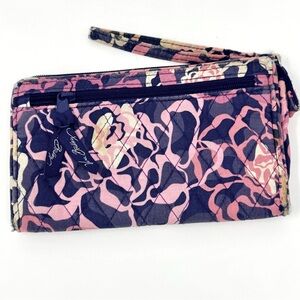 Vera Bradley Katalina Pink (2015) Front Zip Wallet Wristlet